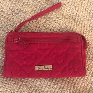 Pink Vera Bradley Mickey wristlet